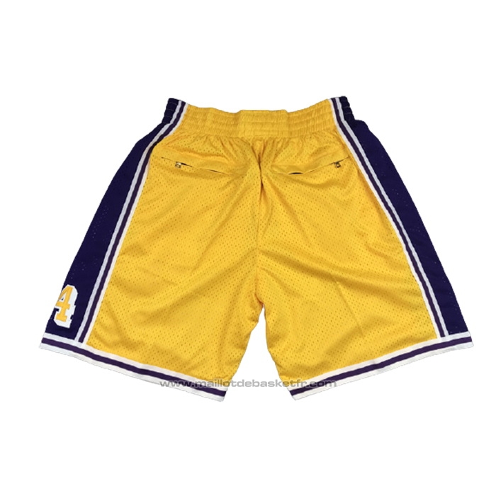 Short Los Angeles Lakers Kobe Bryant Just Don Jaune